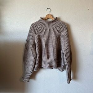 Knit Sweater Mock Turtle Neck H&M